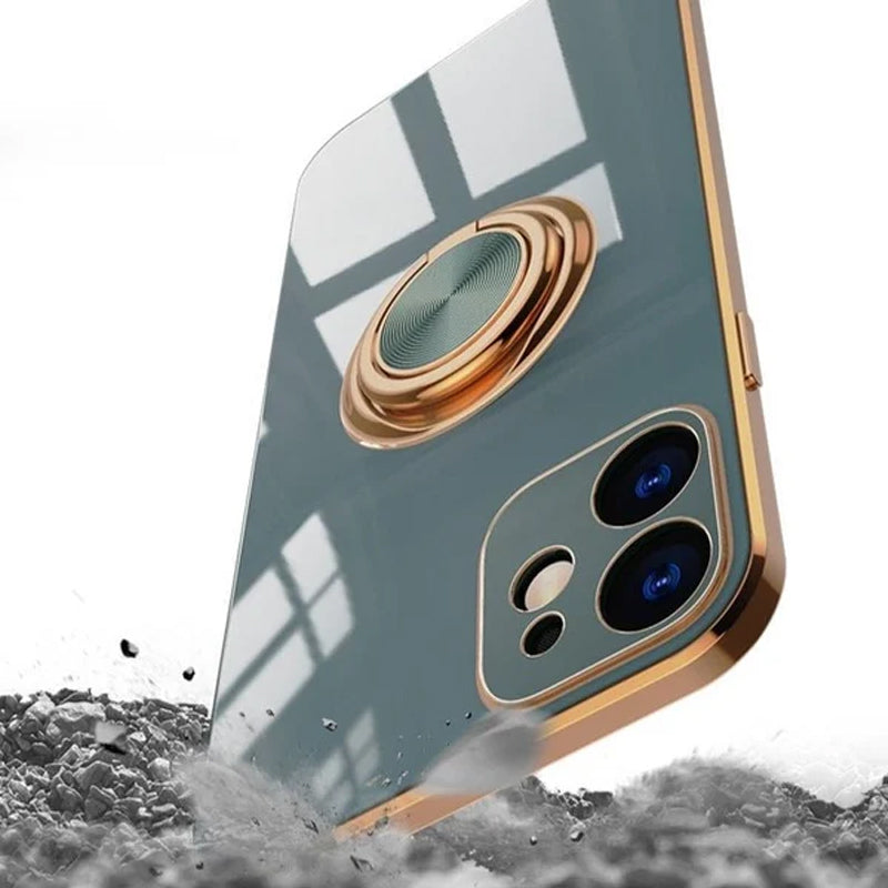 Norvo | Belagt Etui med Ring for iPhone