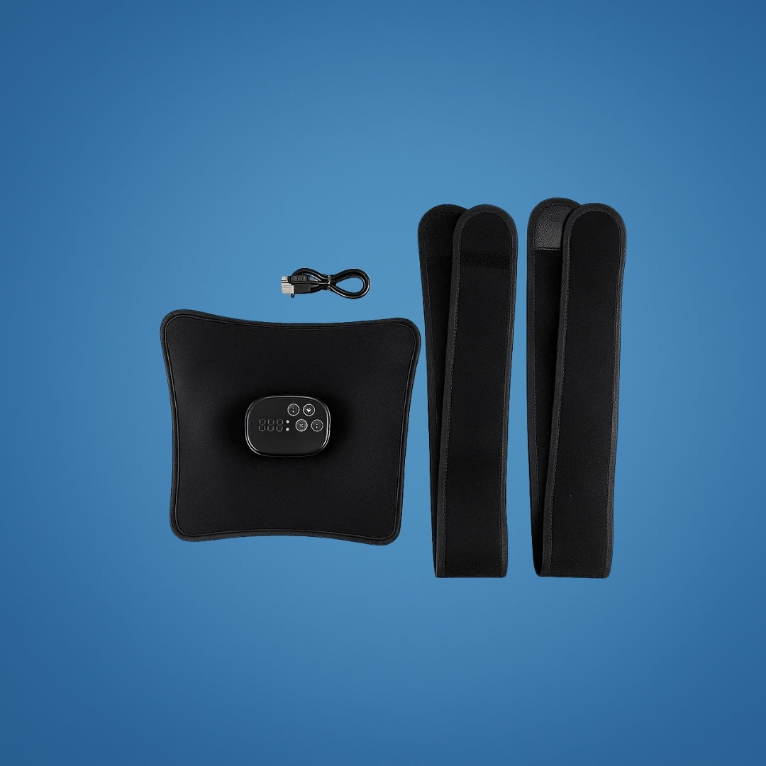 Rødlysbehandling og vibrasjon – Oppladbar oppvarmet omslag – Lindrer ryggsmerter, stivhet og muskelverk Norvo