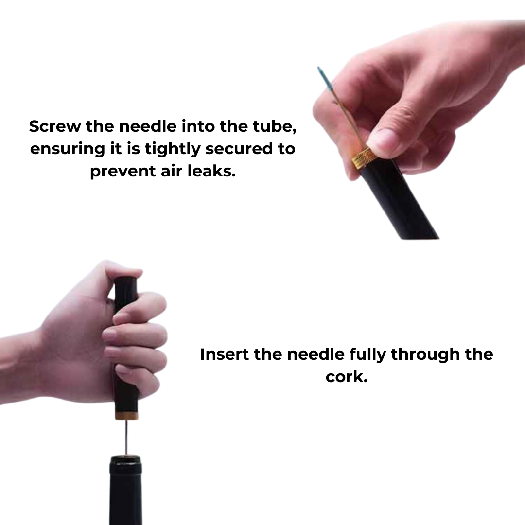 Norvo | WineLuxe Lufttrykk Vinåpner – Rustfritt Stål & Ergonomisk Design