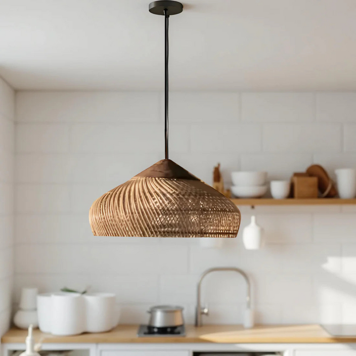 Norvo | Rattan Boho Pendellampe