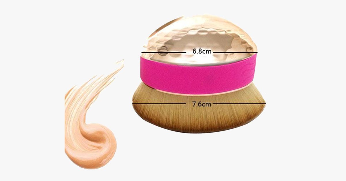 Norvo | Lett-for-bruk Palm Oval Brush for perfekt blending av sminke