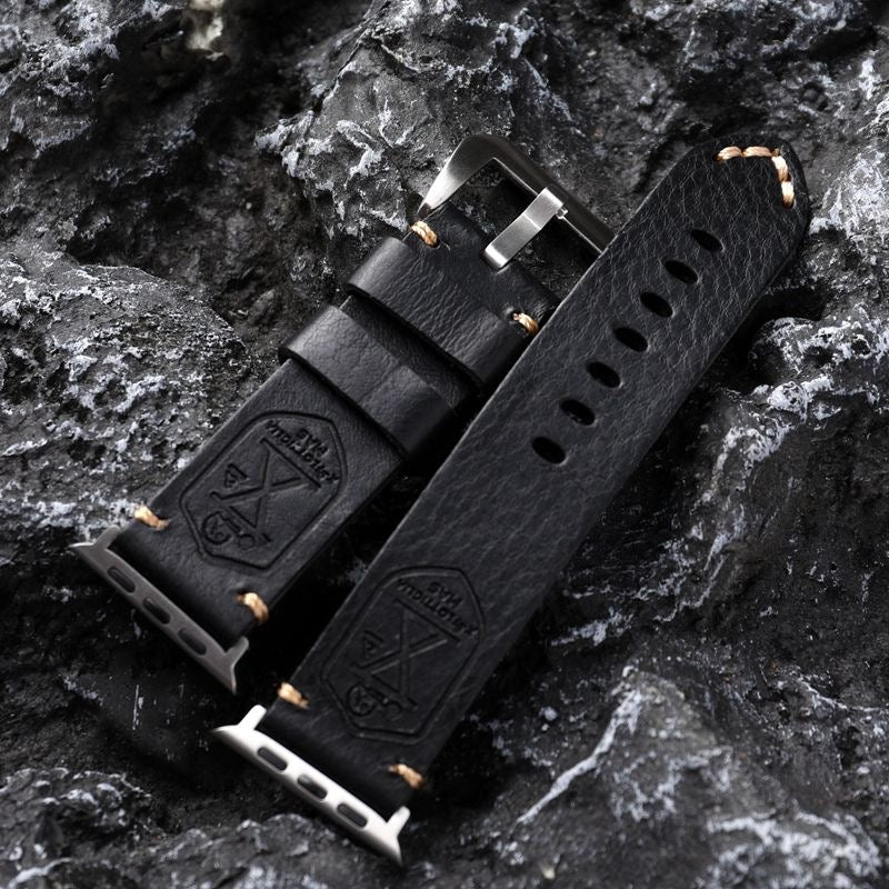 Norvo | Håndlaget Vintage Skinn Apple Watch Band