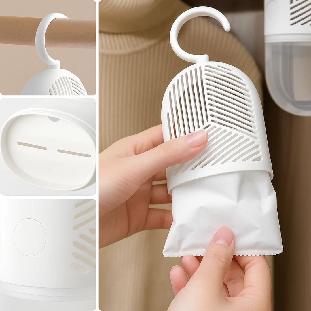 Stops fukt og muggen lukt – Gjennomsiktig vannvisning – Langvarig friskhet for klær lagring Norvo