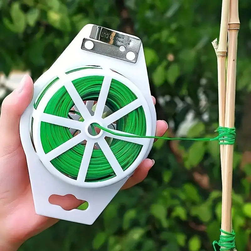 Norvo | Hage Tråd Twist Bånd – 50m Rull for Planter og Hagearbeid