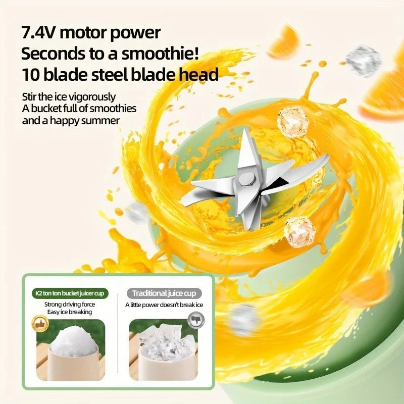 Norvo | 2i1 Flaske Mixer med Strå 800ml - Perfekt for På Farten!