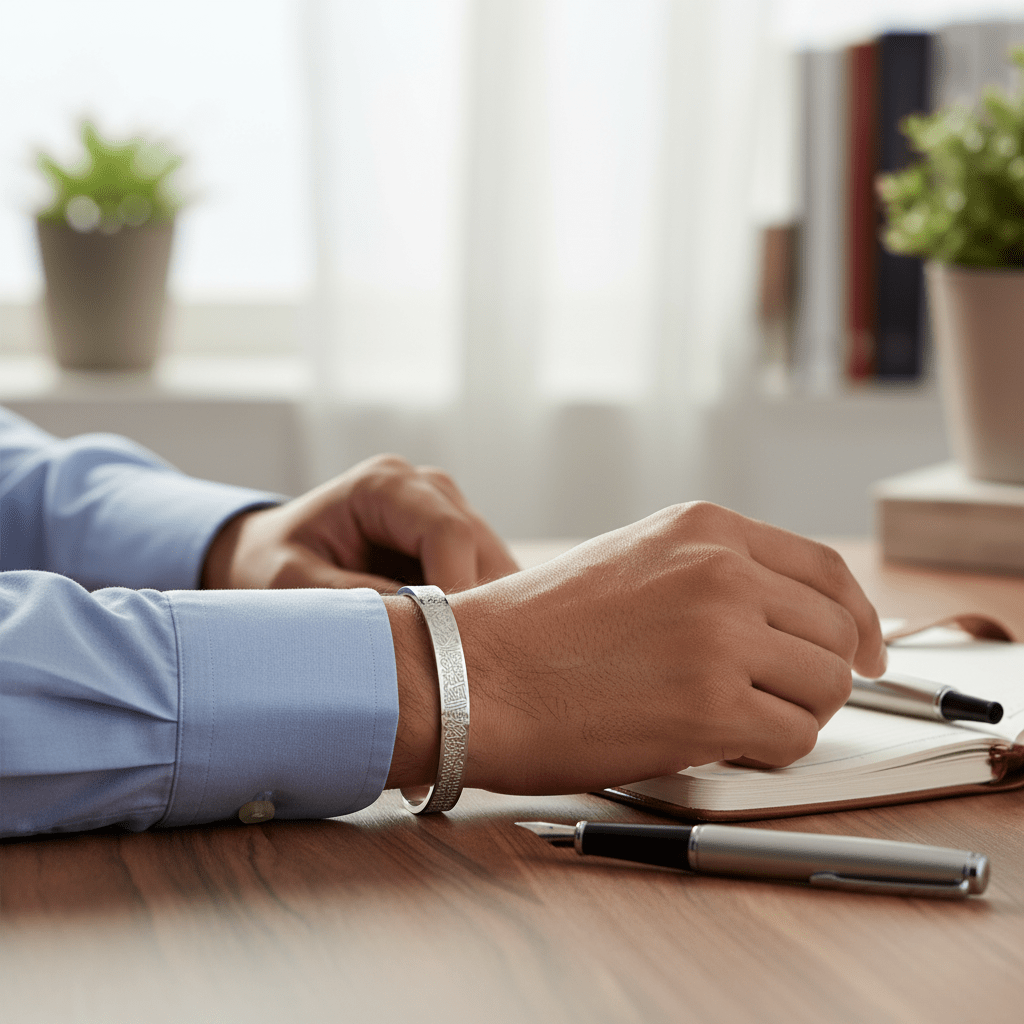 Norvo | Armbånd i rustfritt stål med Ayatul Kursi gravering