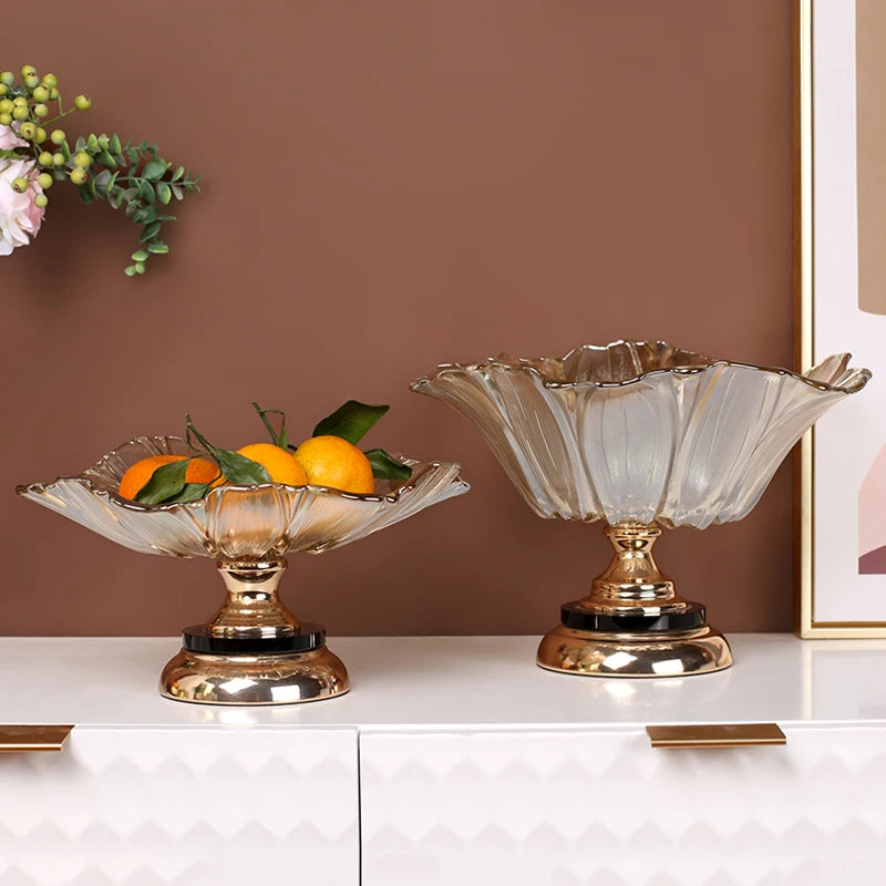 Norvo | Nordisk Vintage Amber Krystall Glass Fat