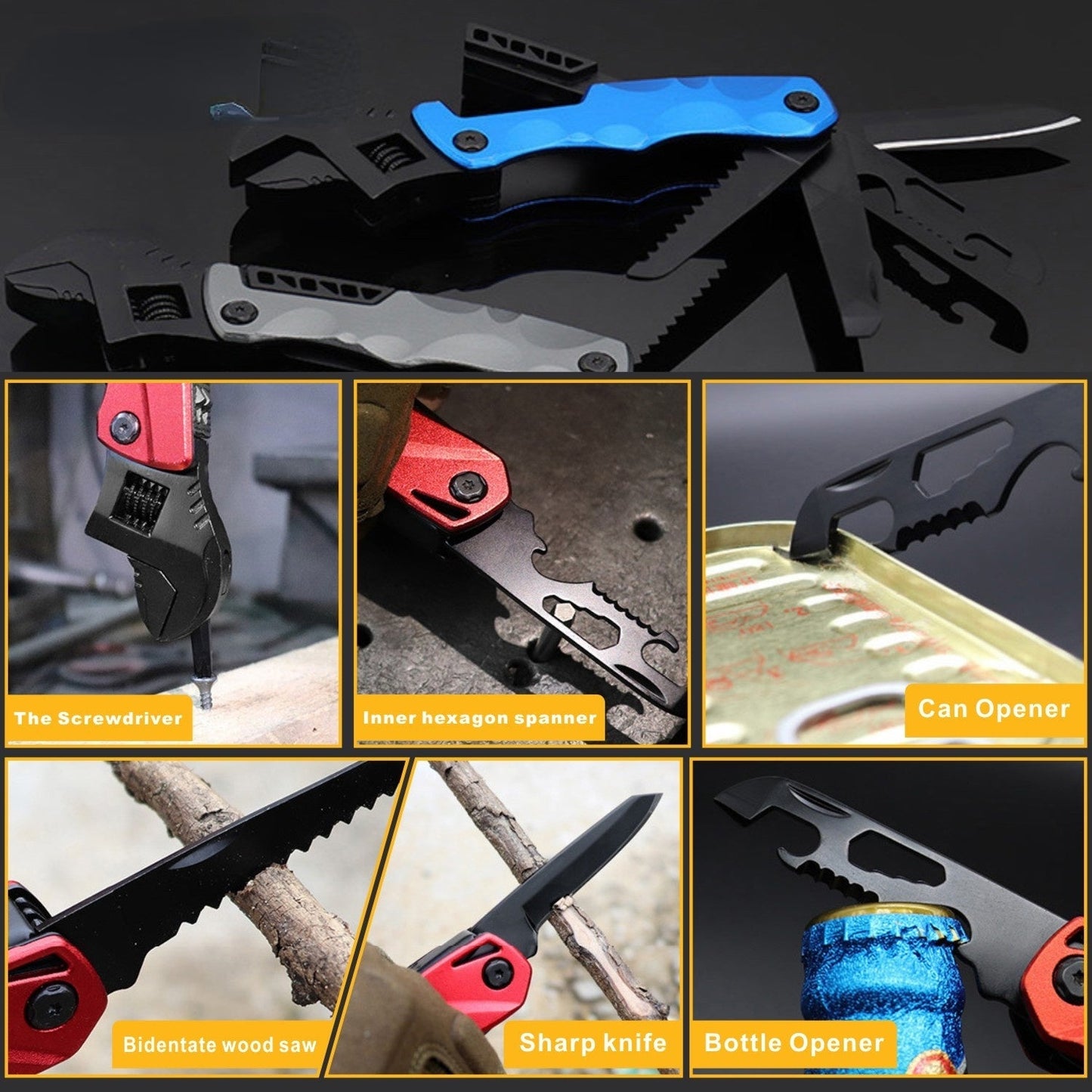 Norvo | All-in-One Utendørs Hjelper Multifunksjonell Lommevårnøkkel