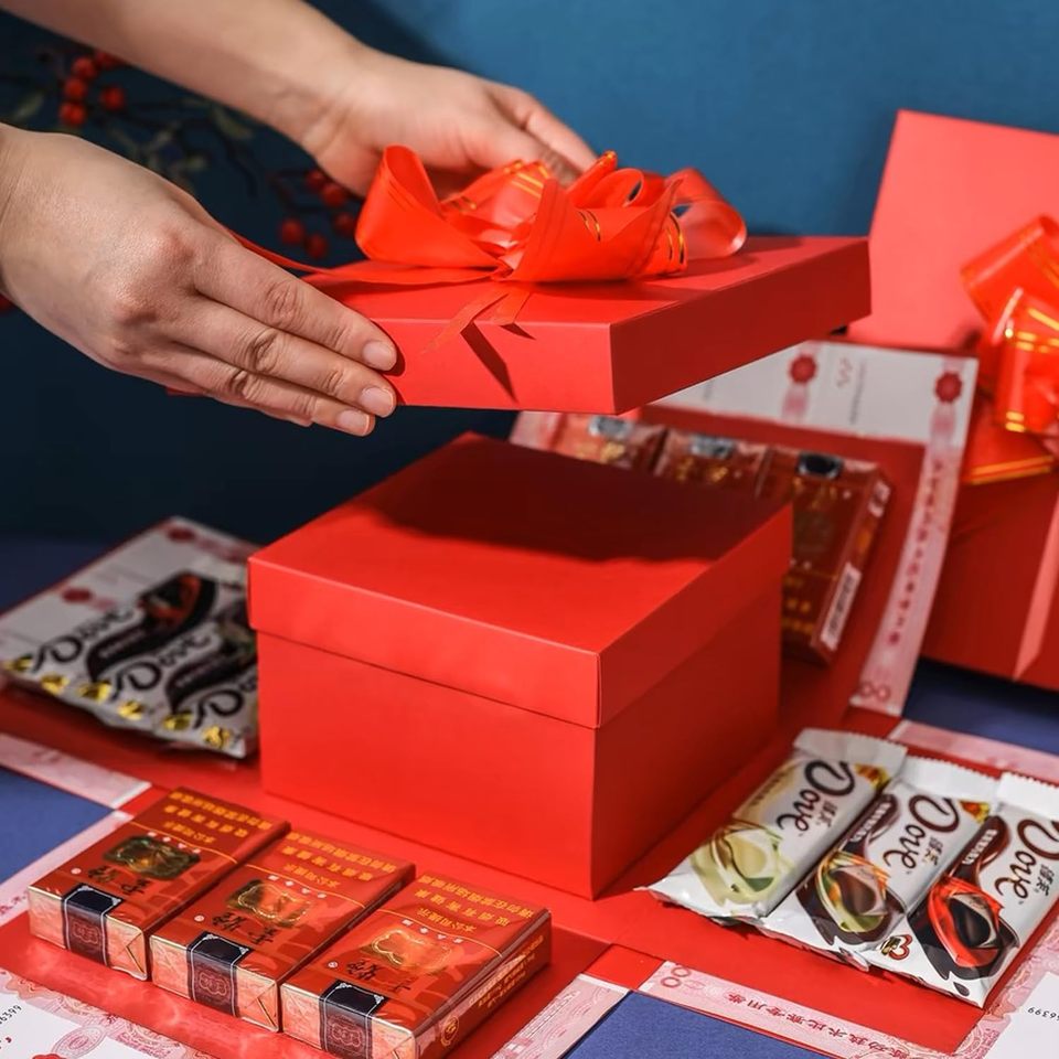 Norvo | DIY Eksploderende Gaveeske | 5-Lags Nestingdesign | Tilpassbar Overraskelsesboks for Spesielle Anledninger