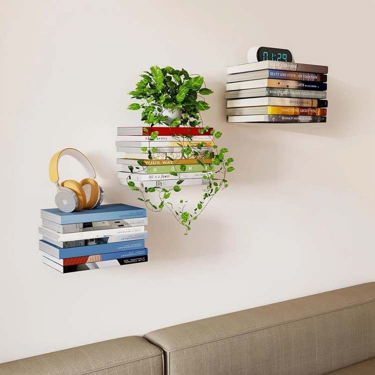 Norvo | StealthShelf — Gi bøkene dine en magisk levitasjonsbeskjed og forvandle hvilken som helst vegg til en stilfull scene!