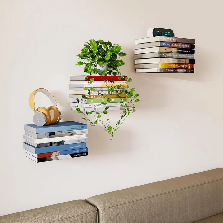 Norvo | StealthShelf — Gi bøkene dine en magisk levitasjonsbeskjed og forvandle hvilken som helst vegg til en stilfull scene!
