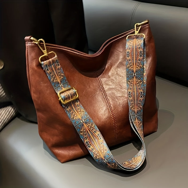 Norvo | CityPure PU Messengerbag – Hvit Urban Skulderveske med Glidelås
