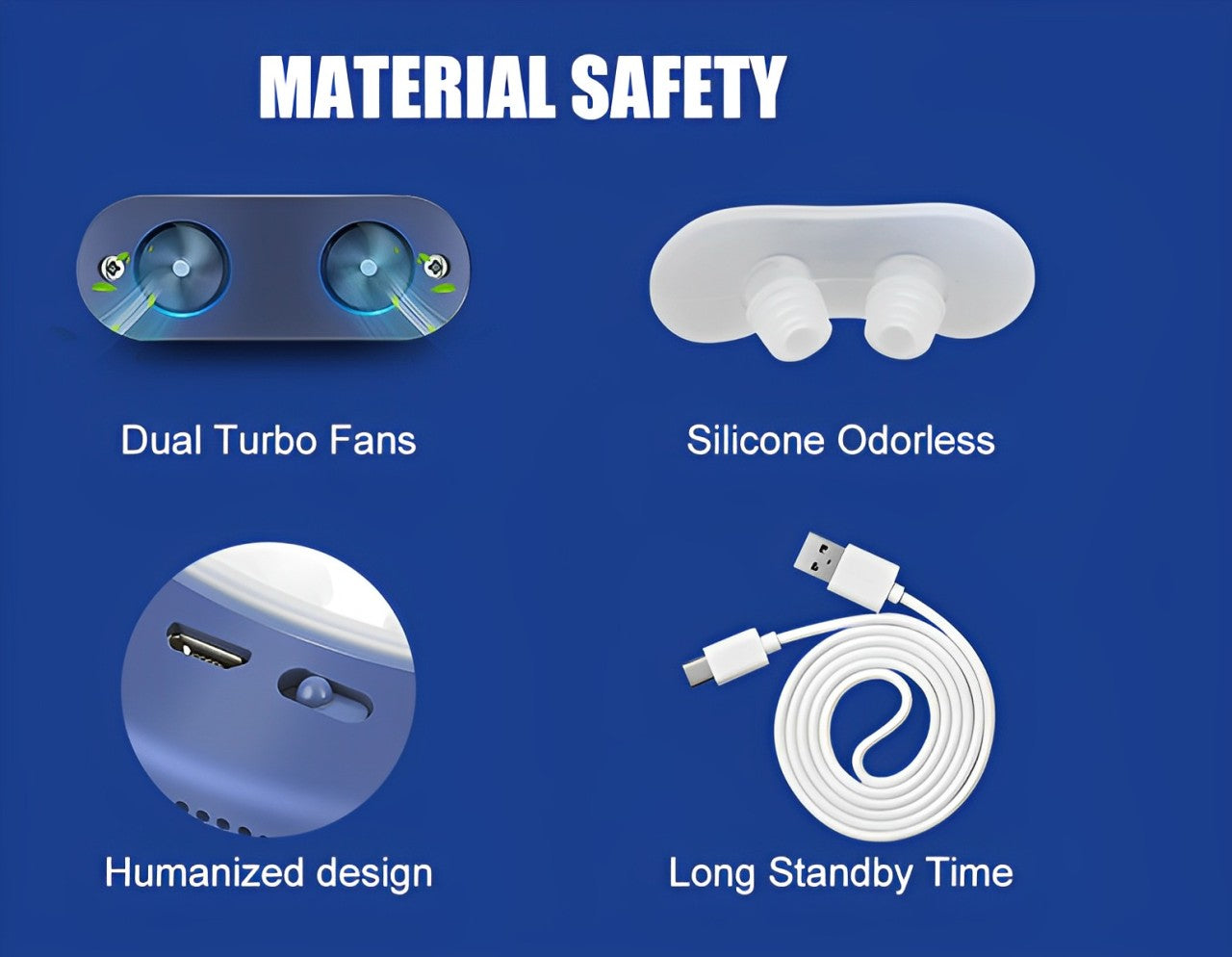 Norvo | Antisnorking enhet Oppladbar nasal CPAP-hjelp