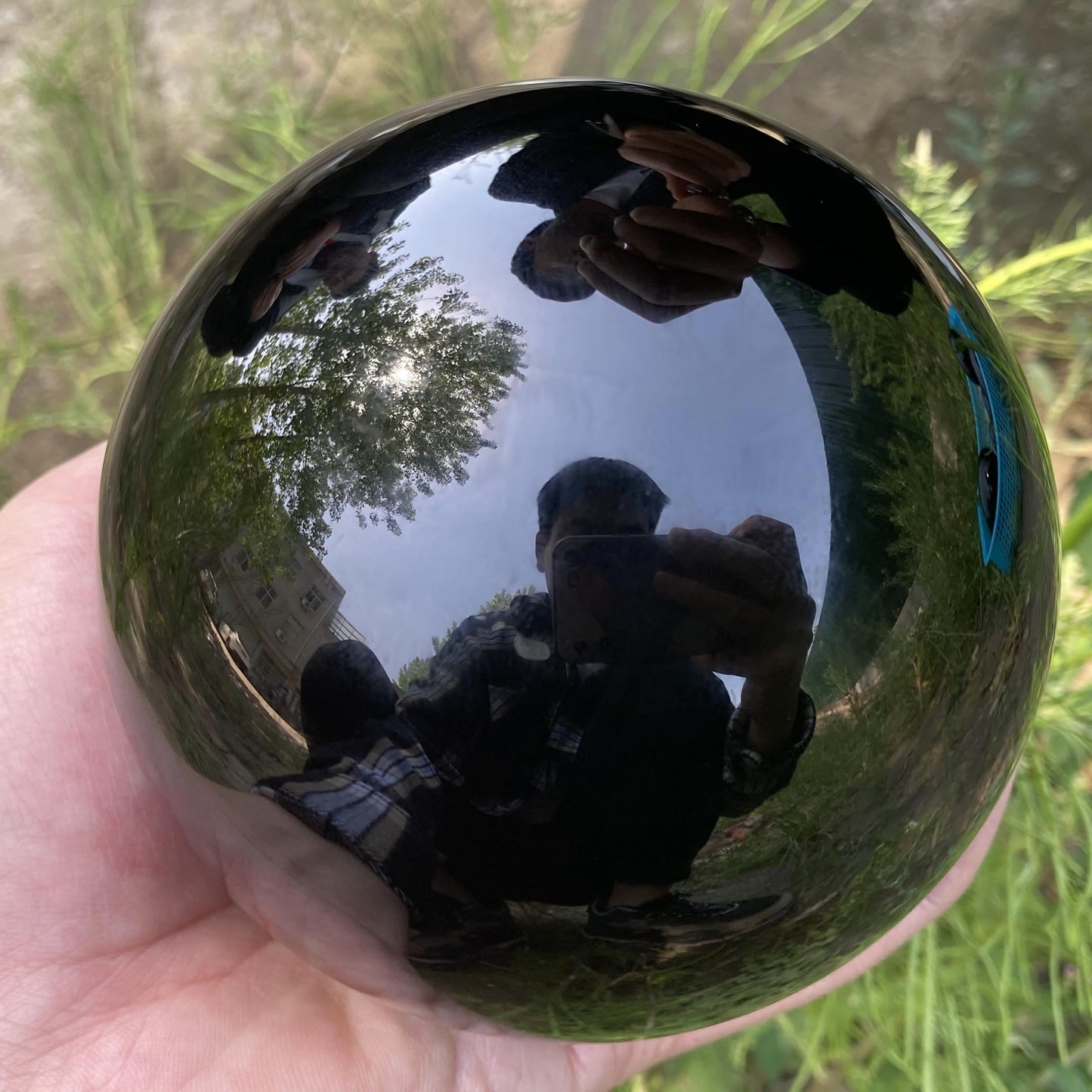 Norvo | Obsidian Krystallkule Dekorasjon