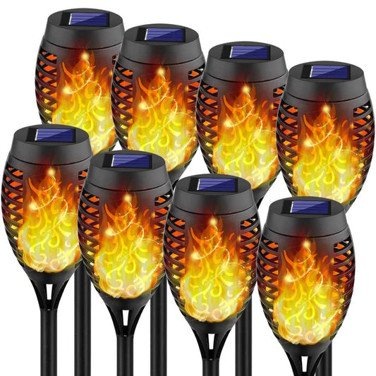 Norvo | 8-Pack: Solcelledbelysning med flimrende flamme