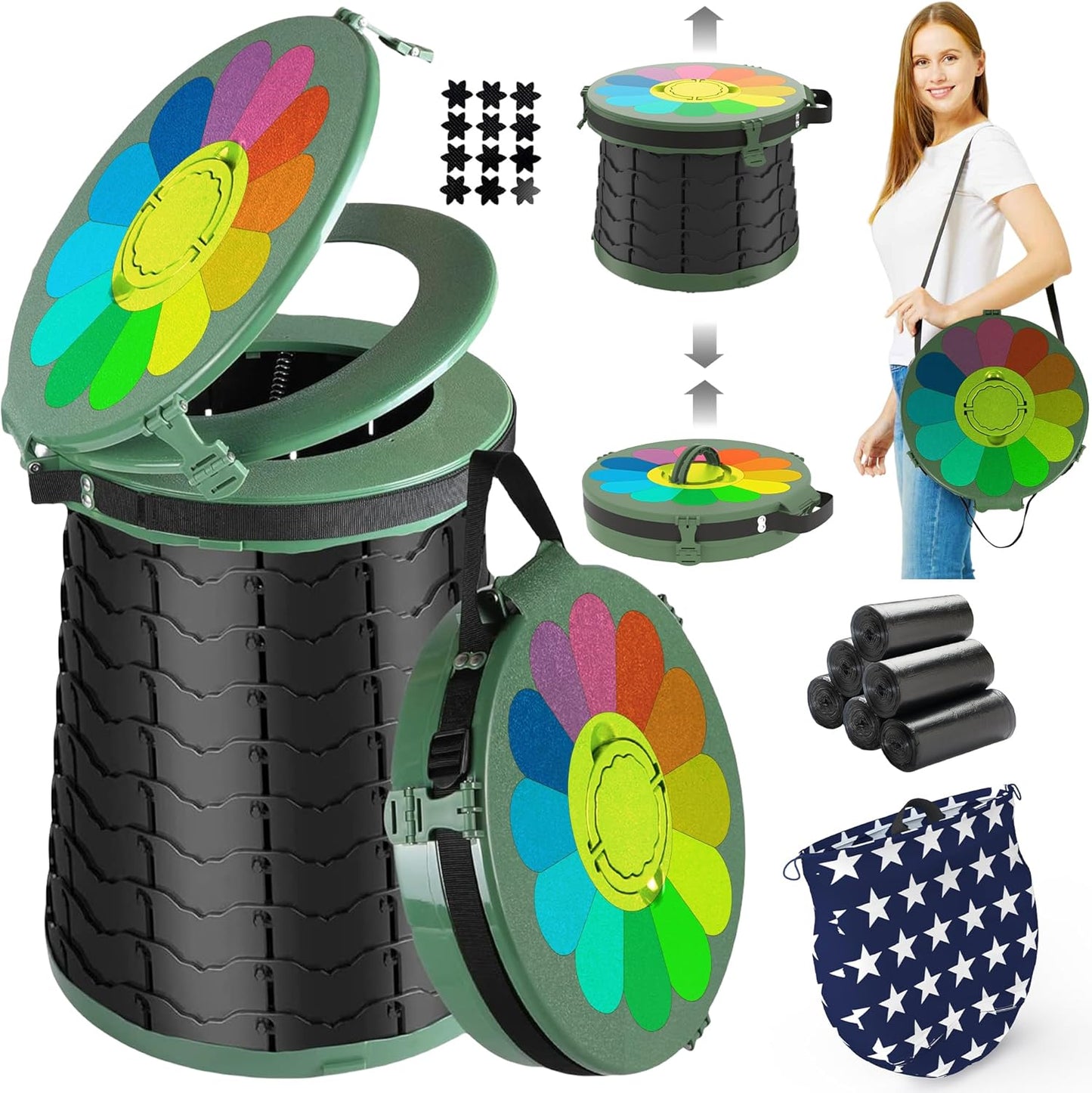 Frendorf | Bærbart toalett med justerbar høyde – CampMate