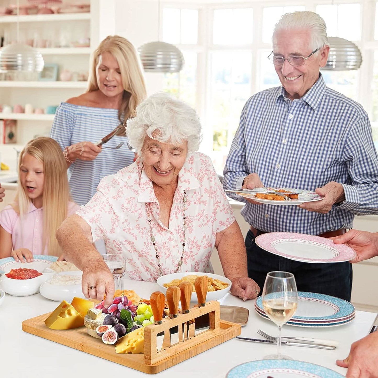 Norvo | CheeseLux – Premium Bambus Ostebrett Sett