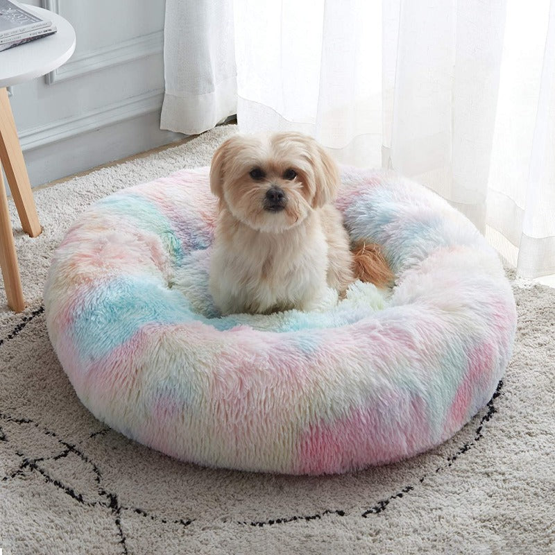 Norvo | Beef Rainbow Ekstra Plysj Beroligende Donut Hundesenger