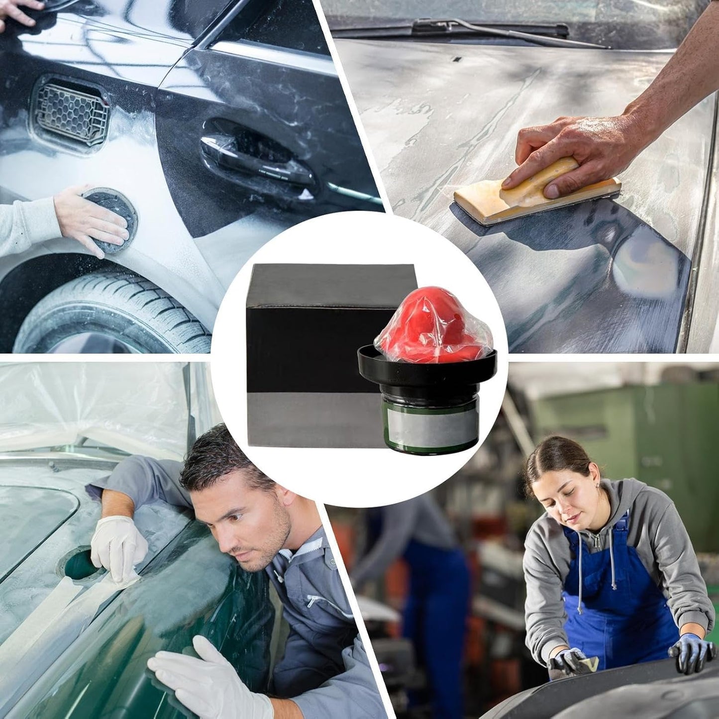 Norvo | Tørr guidebeleggspulver for bilmalingsfinishing – Revnix