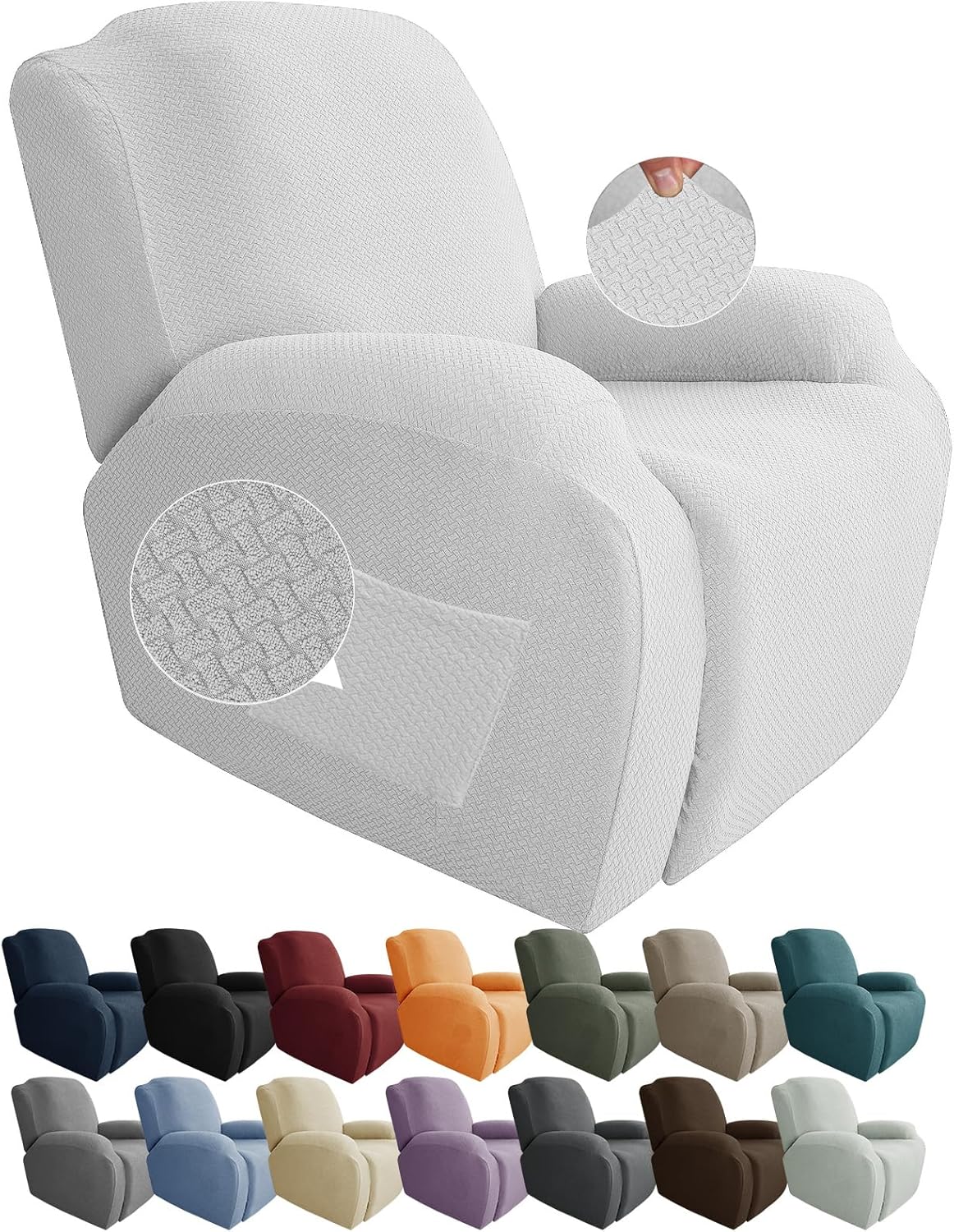 Frendorf | Stretch Recliner Chair Covers 4-Piece Set – CoverMate