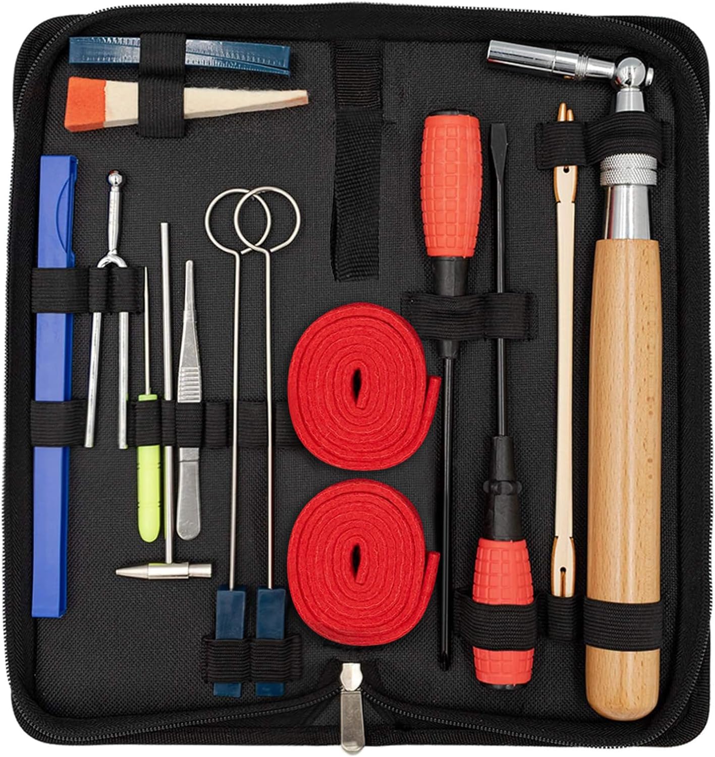 Norvo | Profesjonell 16-delt piano tuning sett med oppbevaringsboks – Arvena