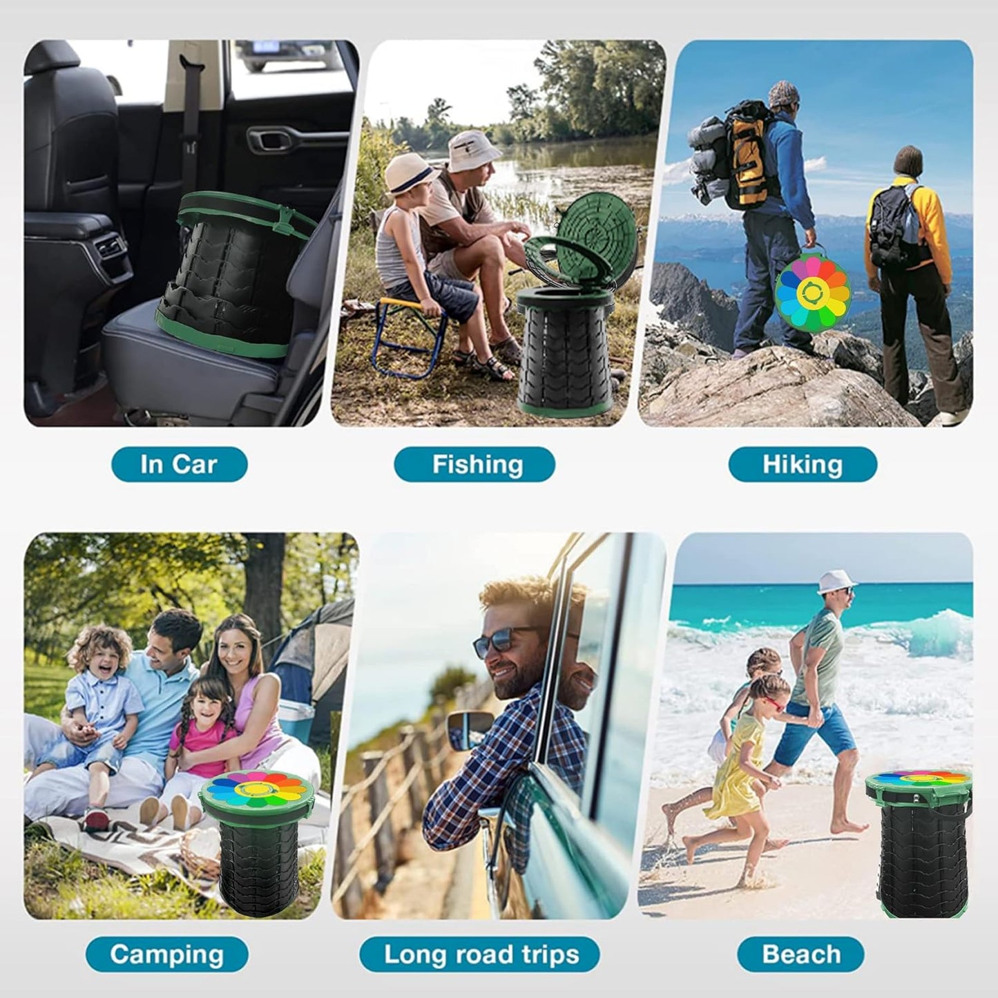 Frendorf | Bærbart toalett med justerbar høyde – CampMate