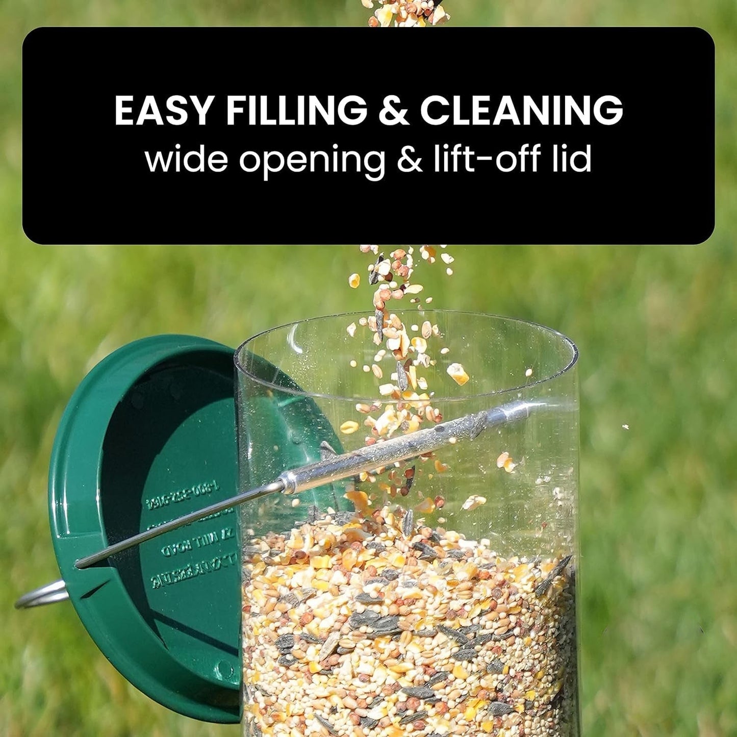 Norvo | Fuglefeeders Henge Metall Ekte Squirrel Proof Rør