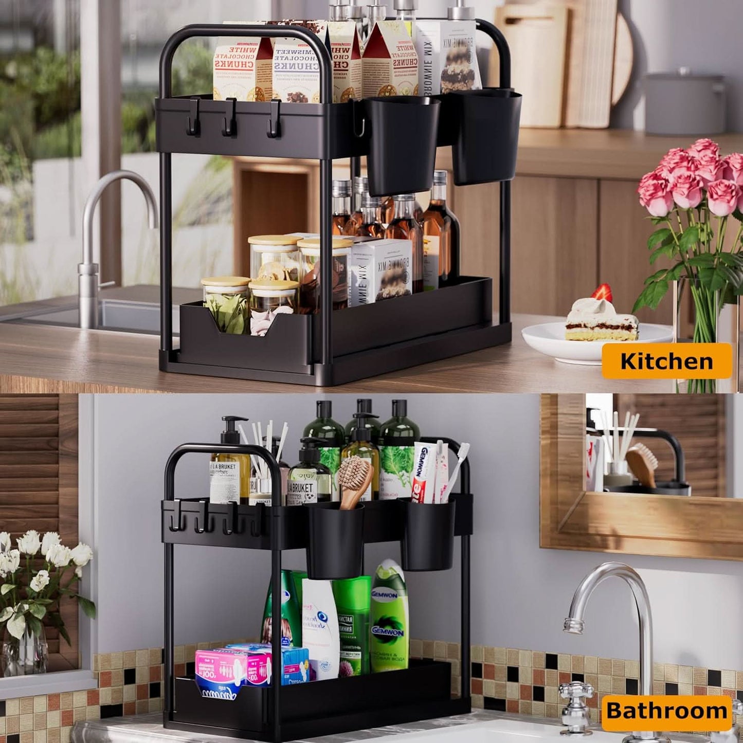 Norvo | EcoSpace - 2-nivå under-skrivebord hylle