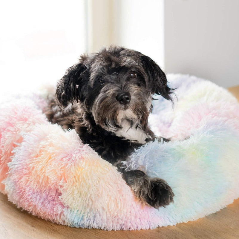 Norvo | Beef Rainbow Ekstra Plysj Beroligende Donut Hundesenger
