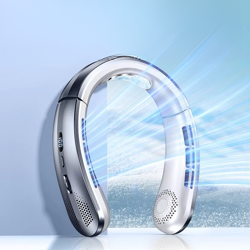 Norvo | Bærbar nakke luftkjøler vifte oppladbar bladløs personlig bærbar