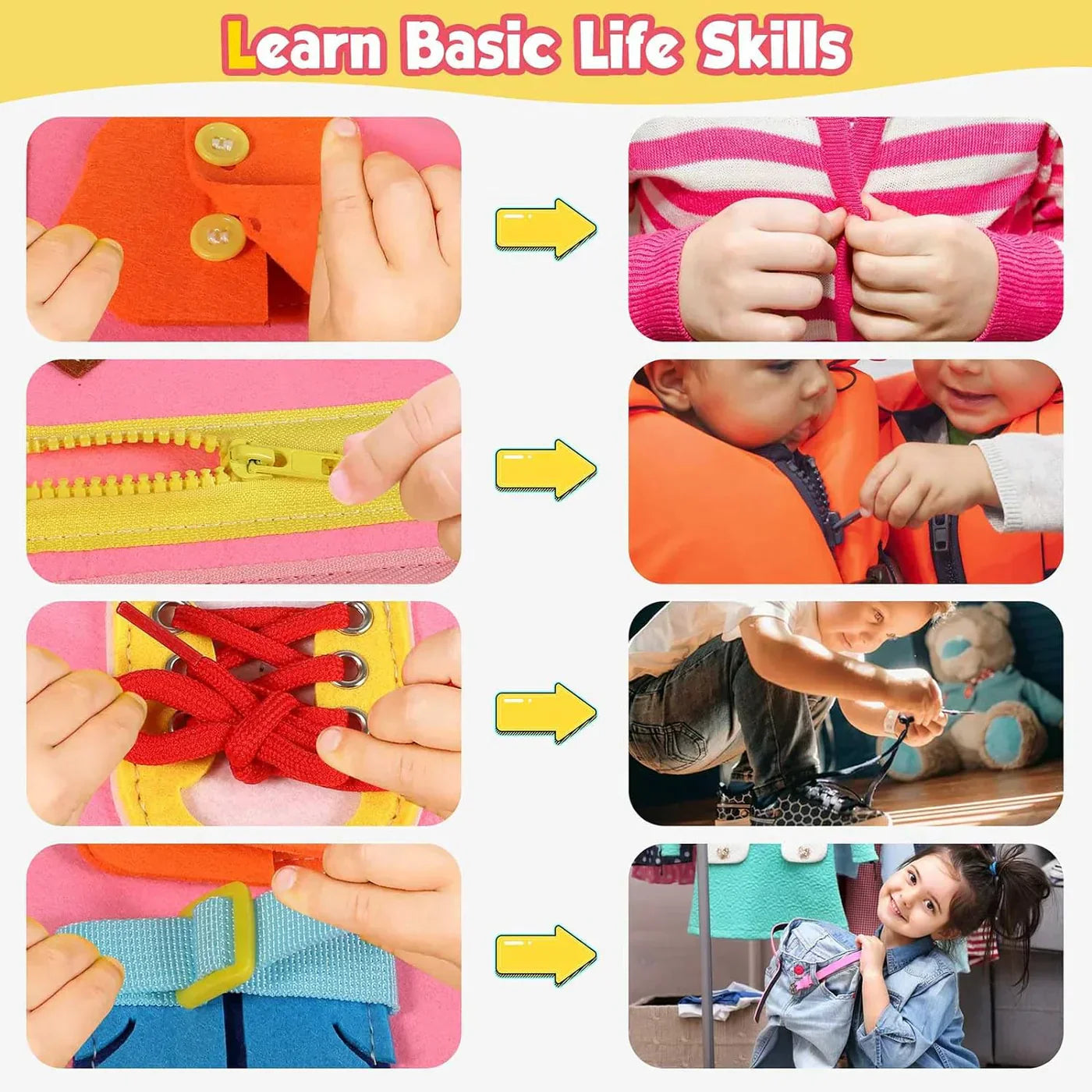 Norvo | Oppdag Felt Montessori Press Board – Pedagogisk aktivitetsbok for småbarn (2–4 år)