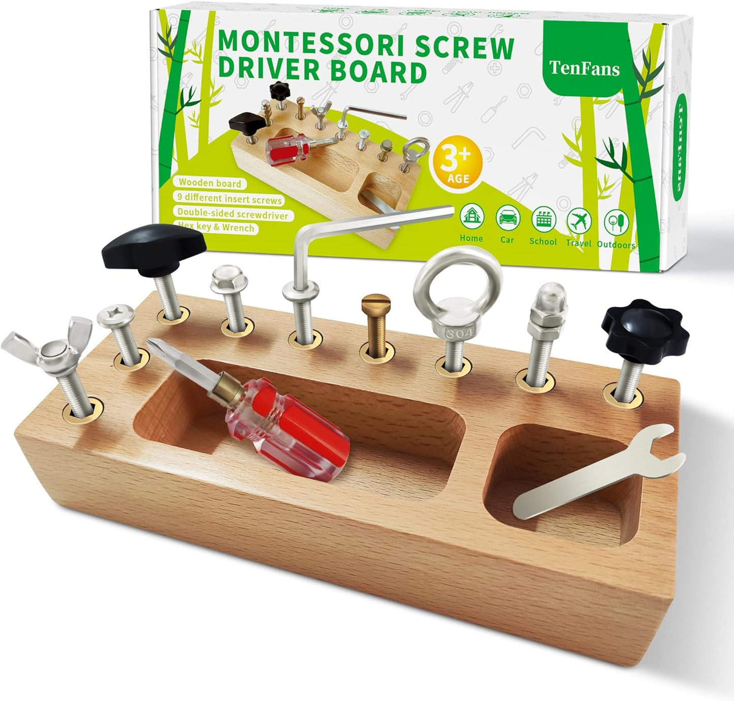 Norvo | Busy Board Toy - Utdannende Montessori Leketavle for Kreative Barn