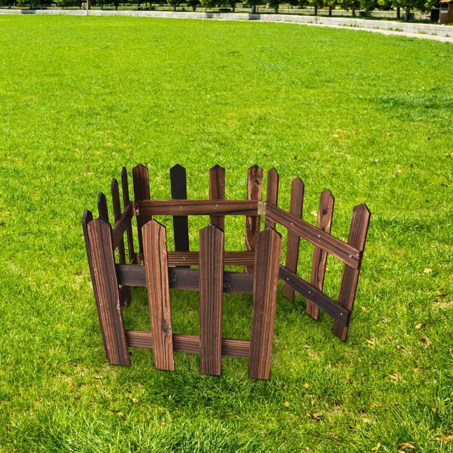 Norvo | Dekorativt tre hagegjerde for blomsterbed og utendørsområder