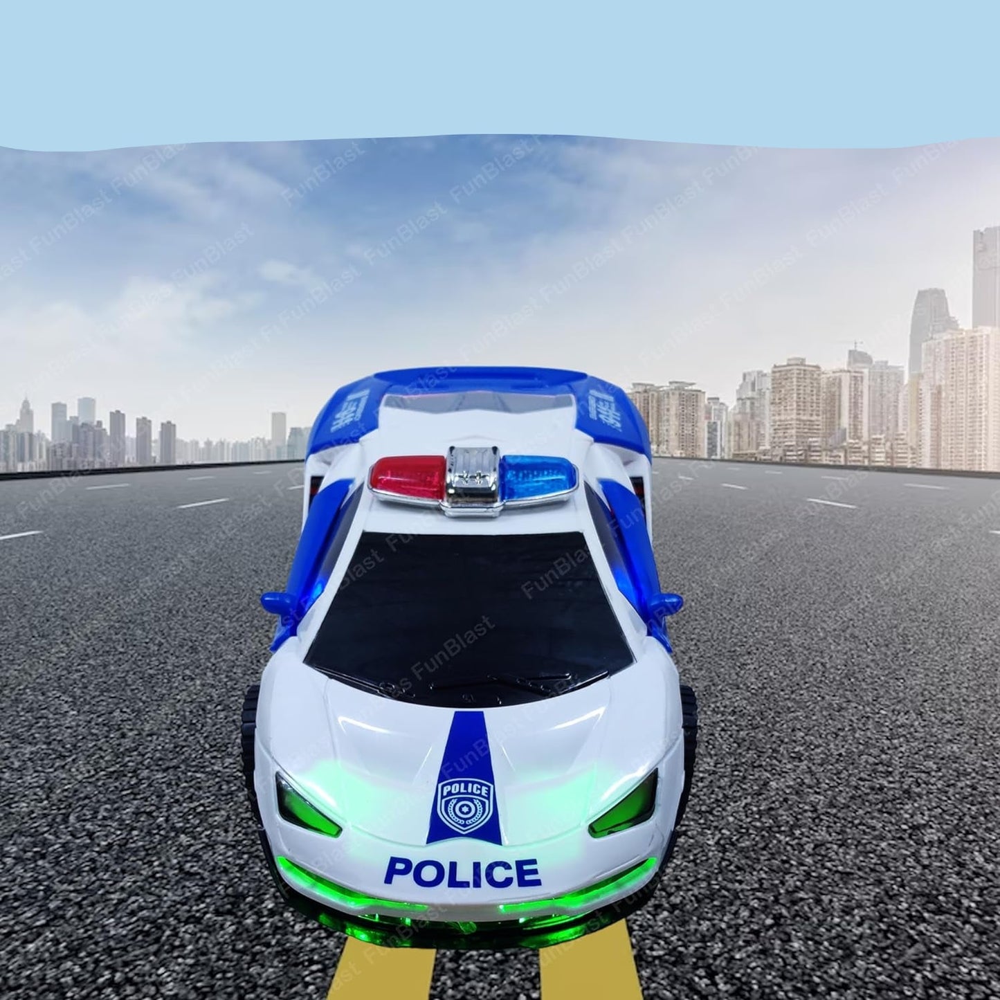 Norvo | SpeedPatrol | Spennende leke moro - Elektrisk politibil med 360° rotasjon, lys og lyd