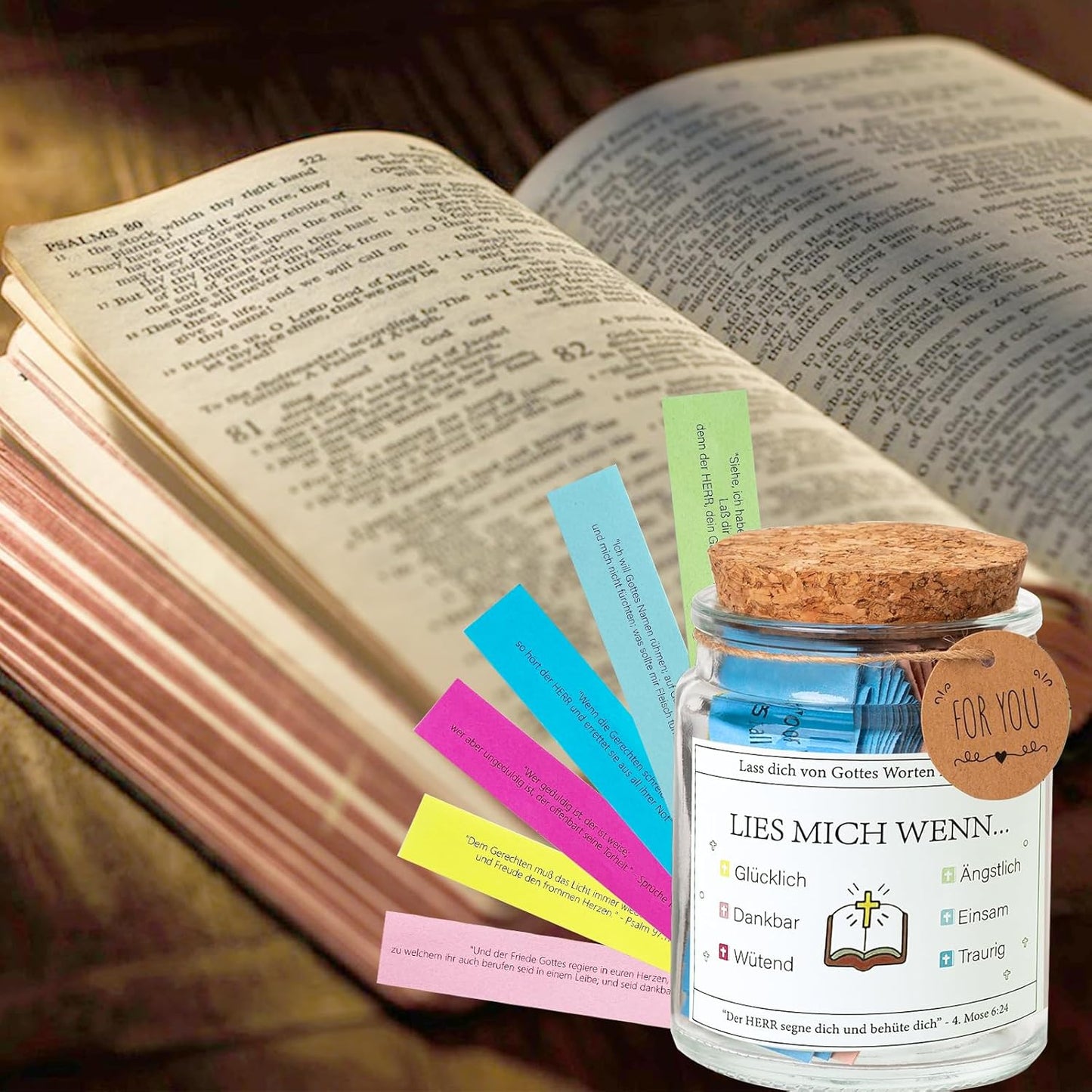 Norvo | Håndlaget 90 Dagers Bibelvers Glass