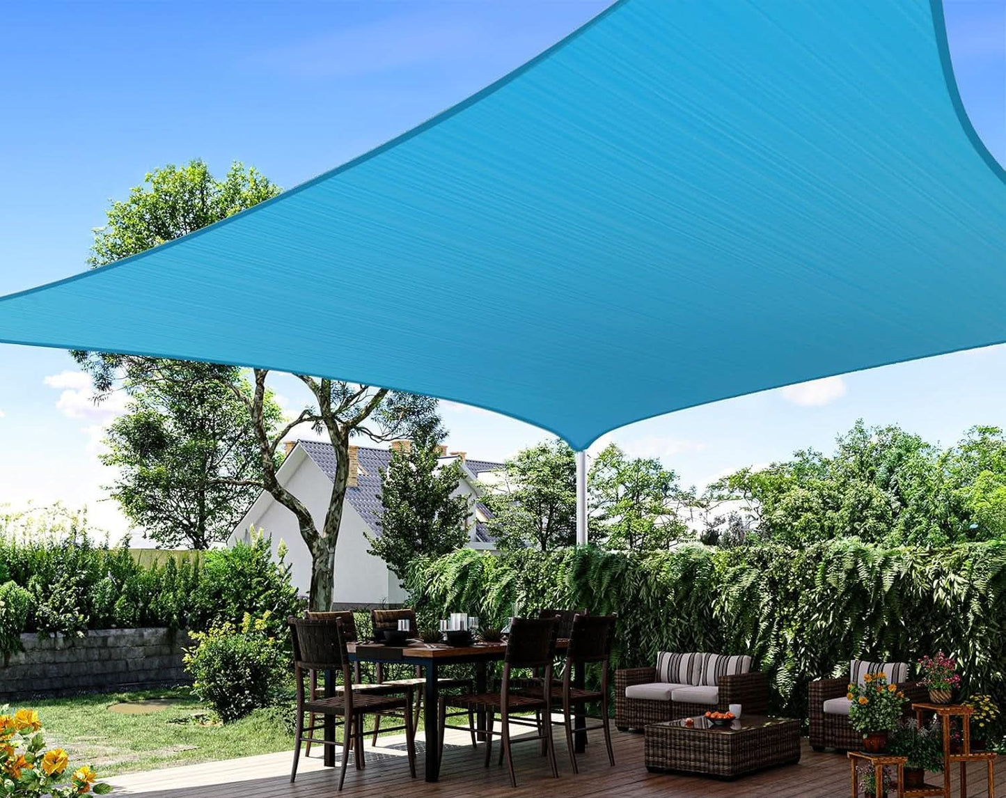 Norvo | SchattenSicher Rektangel – UV Beskyttende Seil for Hage & Terrasse