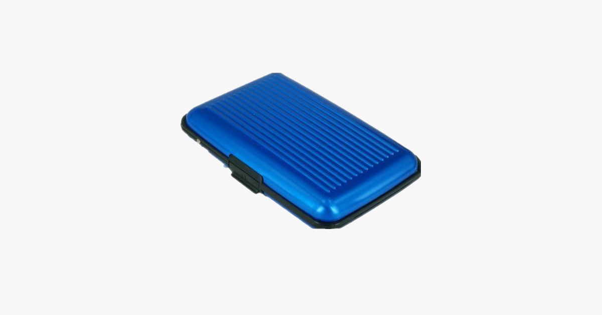 Norvo | Aluminium Metall Glans Kortholder - Stilig Reiselommebok - Best Beskyttelse Mot RFID Skanning