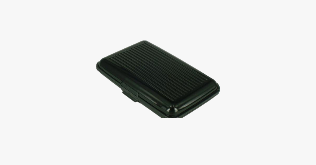 Norvo | Aluminium Metall Glans Kortholder - Stilig Reiselommebok - Best Beskyttelse Mot RFID Skanning