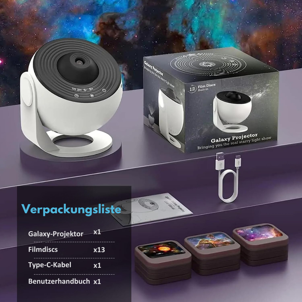 GalaxyNova Projektor – HD Stjernehimmel med Timer Norvo