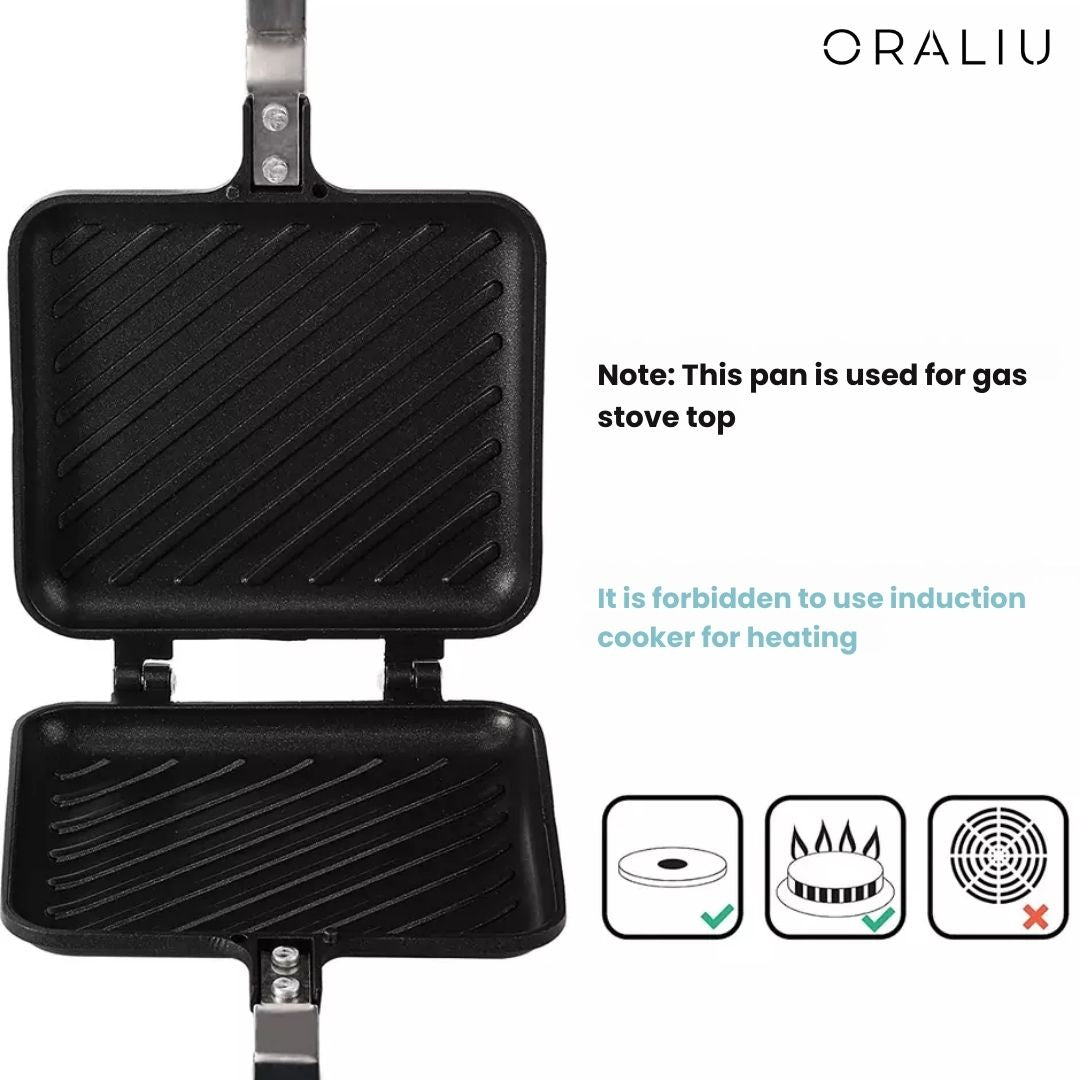 Norvo | Camping Sandwich Maker – Non-Stick, Perfect for Outdoor Cooking