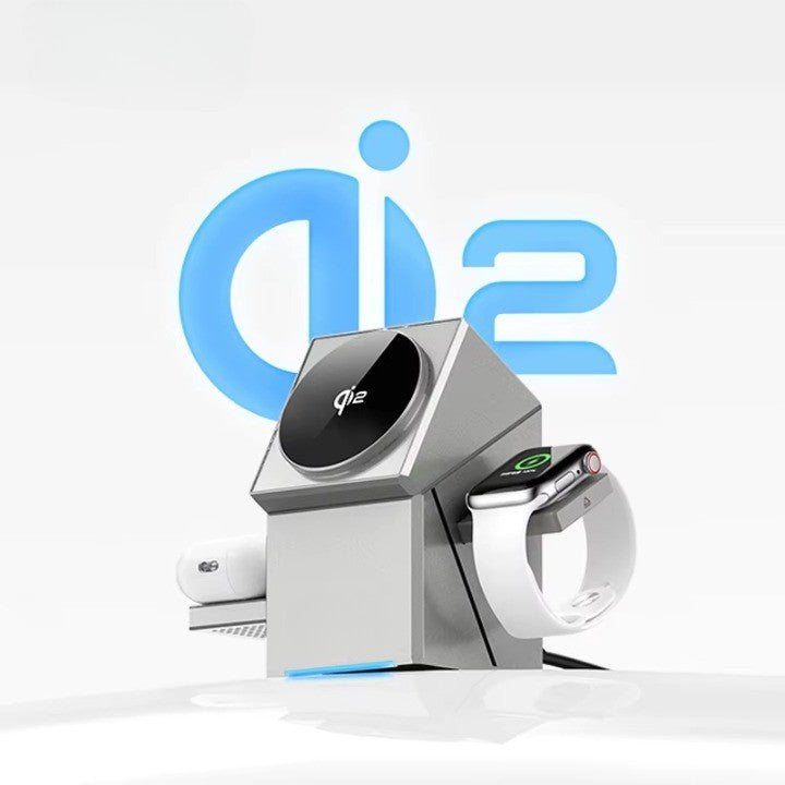 Norvo | Power Hub Roterende Stasjon 3i1 Trådløs Lader