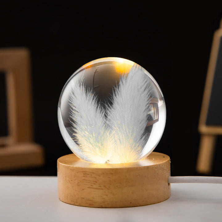 Krystallkule LED natteslys | Norvo