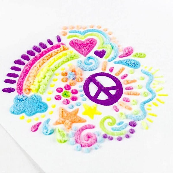 Norvo | PuffiPen | Magisk tegning, 3D kunst blir levende - Sett med 6 puffy penner