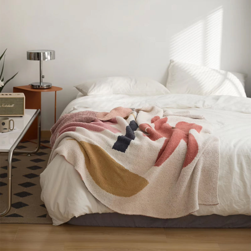 Norvo | Bohemian Blomstret Strikket Pledd