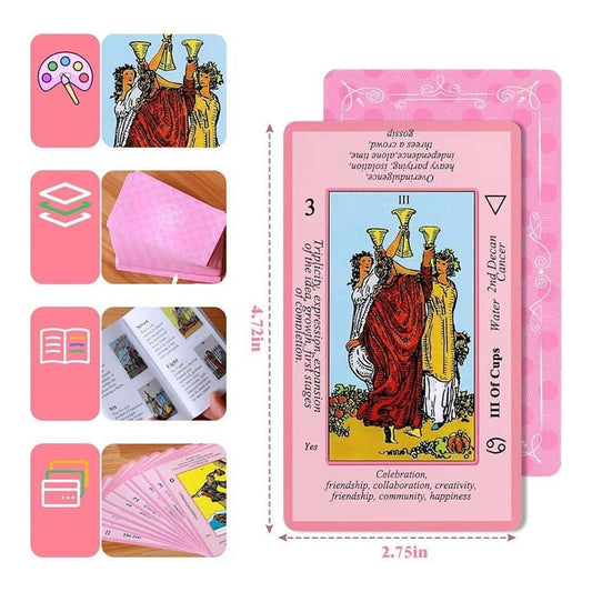 Norvo | Rosa Tarot Kortstokk Settkolleksjon