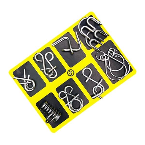 Norvo | Metall Puslespillring, Utdannende intellektuelle Leker IQ Leker, Metall Hjernetrim Puslespill