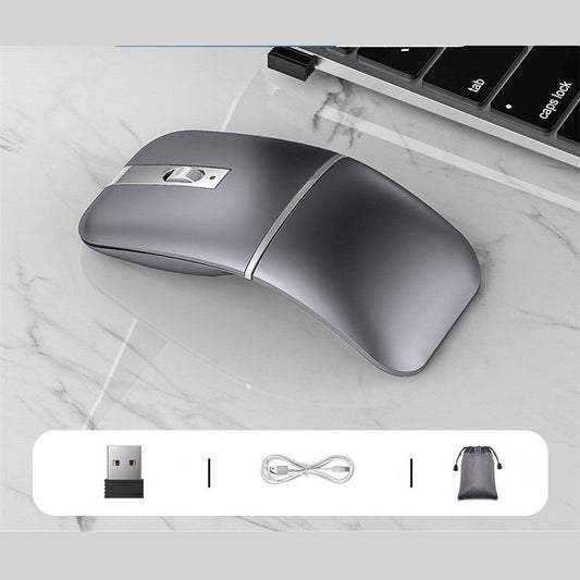 Norvo | Bærbar ergonomisk trådløs mus med 2 tilkoblingsmoduser, 3 DPI & stille klikk, for hjemmet & kontoret