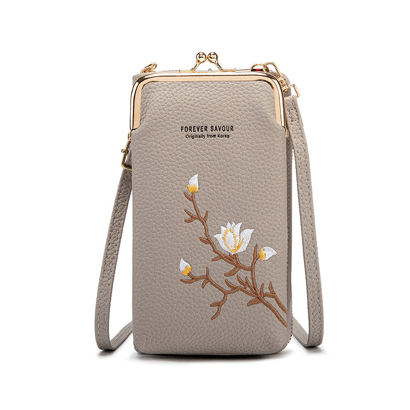 Norvo | Brodert kvinne crossbody lommebok
