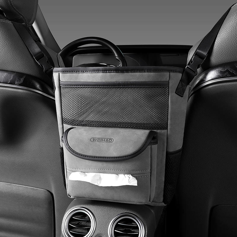 Norvo | Bilsete Spalte Faux Fur Oppbevaringshengende Bag Nettorganisator