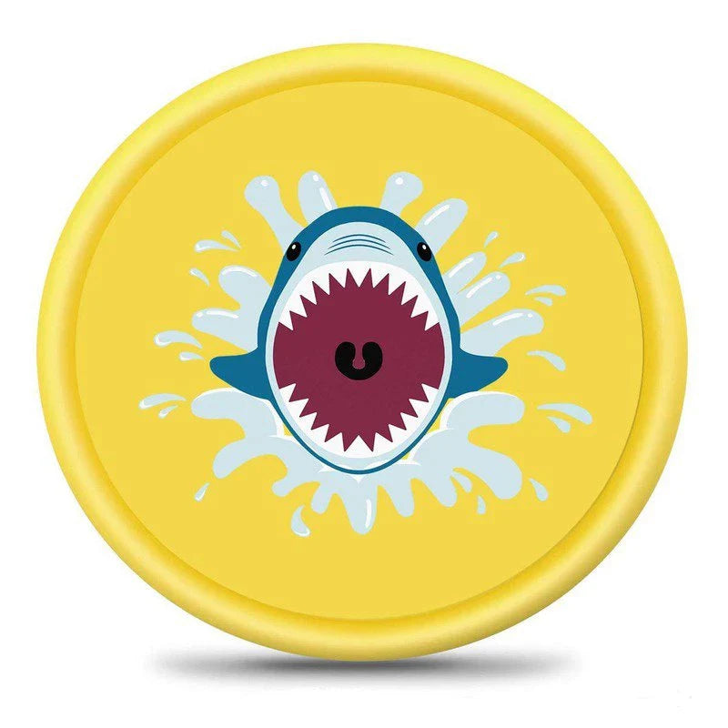 Norvo | Shark Splash Sprinkler Mat for Kids – Oppblåsbar Vannmatte